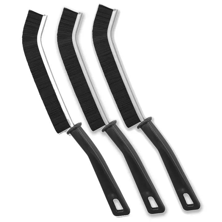Cepillo de limpieza de hendiduras de cerdas duras, cepillo de limpieza de huecos, herramienta de cepillo de limpieza de hendidura larga multifuncional, cepillo limpiador de ducha para el hogar del baño, regalos gratis - 1