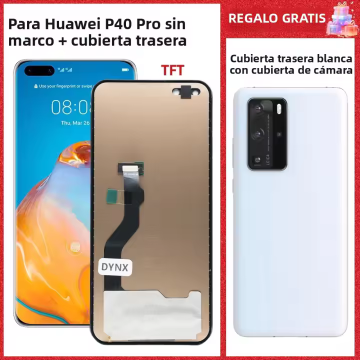 Pantalla LCD De 6.58'' Para Huawei P40 pro Con Marco Asamblea De Pantalla Táctil Y Digitizador Material OLED Compatible Con HUAWEI ELS-NX9 ELS-N04 - 1