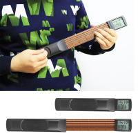 Mini Guitarra De 6 Dedos Con Entrenador De Acordes Y Pantalla De Chart Rotatoria Herramienta De Práctica Para Principiantes - details 1