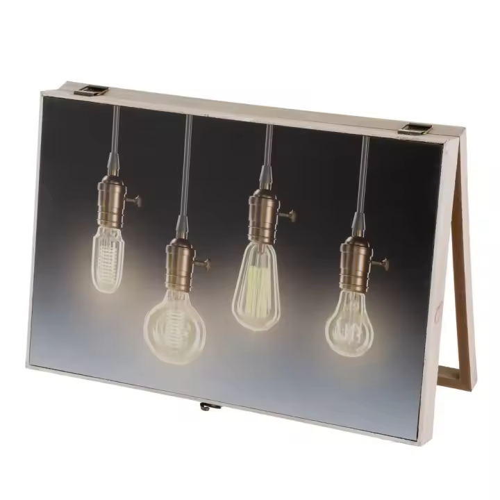 Dcasa - Tapa contador de luz o cubrecontador electricos de madera lamparas de 46x6x32 cm - 1