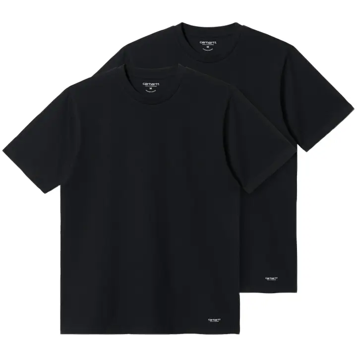 Camiseta de Manga Corta Carhartt WIP Standard Pack 2 para hombre en color negro - 1