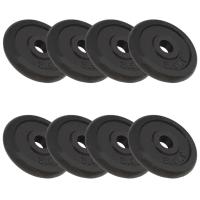 vidaXL Disco de Pesas Hierro Fundido Barras Entrenamiento Levantamiento Peso 1x 20 kg,  2x 10 kg,  4x 5 kg y mas - details 7