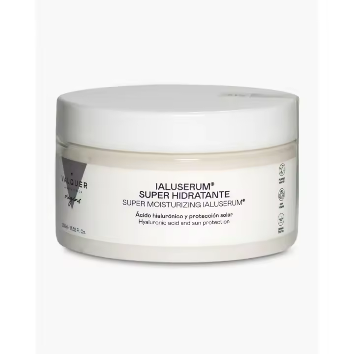 Valquer Laboratorios Crema Facial Hidratante con Ácido Hialurónico y Protección Solar para Piel Seca 250 ml - 1