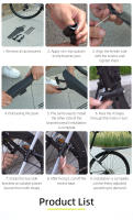 RRSKIT Guardabarros Para Bicicleta Desmontable Protector De Barro De Plástico Suave Resistente Para Bicicleta Accesorios De Rueda Delantera Y Trasera - details 6