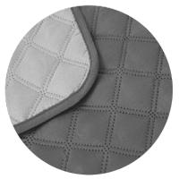 Funda Cubre Sofá Gris Gris HMS, Microfibra, Reversible, Bolsillo Lateral, Pestaña de Sujeción - details 2