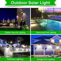 Lámpara De Pared Solar Para Jardín Y Patio Con Sensor De Movimiento Y 3 Modos De Iluminación Impermeable 432 LED Reflector Instalación Por Asamblea - details 8