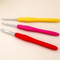 9pcs Herramientas De Tejer Agujas De Suéter Con Mango Suave Aluminio Crochet Agujas De Coser Para DIY Manualidades - details 2
