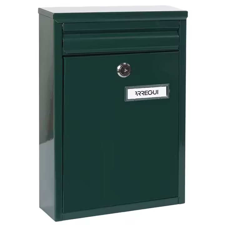 ARREGUI Zaguán E5751 Exterior de Acero Tamaño S (Correo DIN A5) | Buzón de Pared Pequeño | Buzón de Correo con Boca Trasera Recogecartas | Antilluvia | Fácil de Instalar - 1