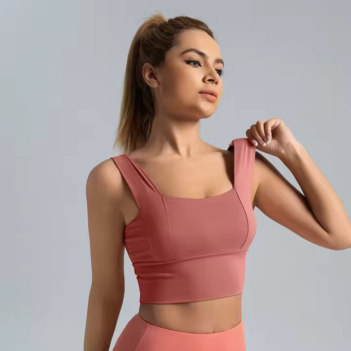 Tirantes anchos, sujetador Deportivo antivolpes y antilacidez, sujetador Deportivo push-up para Corver y fitness - 1