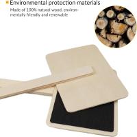 20 Etiquetas de Madera para plantas, mini marcadores de Pizarra Negra para Jardín - details 3