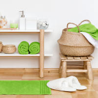 Juego Toallas Baño 500 Gr LISO - Rizo 100% Algodón - Pack 3 Piezas (Tocador+Lavabo+Ducha). Color Pistacho - Sedalinne - details 3
