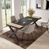 Skraut Home - Mesa Consola Extensible - Mesa Auxiliar - Tapa - 58/222x90x73cm - Práctica y Versátil - Estilo Moderno - Fácil Montaje - details 0