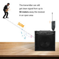 Sistema De Micrófono Inalámbrico UHF Profesional Baomic TR15 Para Saxofón 16 Canales Accesorio Para Instrumentos Electrónicos - details 2