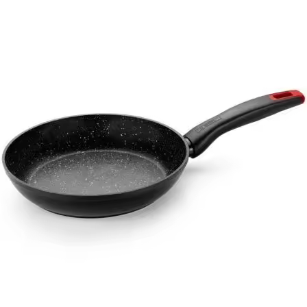 Sartén Monix Titán Rock Ø18cm aluminio forjado apta inducción Sartén Monix Titán Rock Ø18cm de aluminio forjado, con recubrimiento de titanio reforzado y base Full Induction. Compatible con gas, eléctrica, vitrocerámica e inducción. - 1
