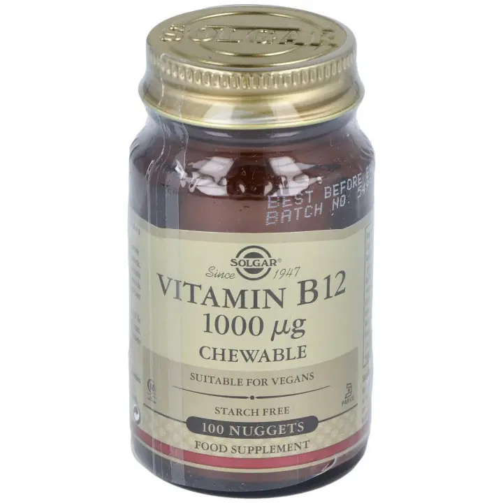 Vitamina B12 Cianocobalamina 1000Mcg. 100Comp.Mast - 1