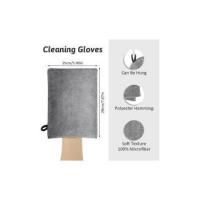 Manoplas de Baño Guantes para Lavarse, Juego de 8 Guantes de Baño de 15x20 cm, Manoplas de Baño with Cordón, Premium Microfiber, Ternura - details 0