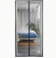 Easy-Install Magnetic Mesh Curtain for Summer - Insect & Mosquito Repellent, Breathable Polyester Blend, Classic Style, Ideal for Bedroom, Living Room & Wardrobe Doors - details 5