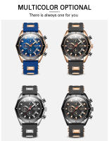 Reloj De Pulsera De Lujo LIGE Para Hombre Cuarzo Deportivo Resistente Al Agua Con Correa De Silicona Y Función Cronógrafo - details 9