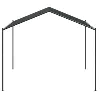 vidaXL Carpa acero y tela gris antracita 3x3 m - details 3