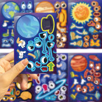 Puzzle De Stickers De Planetas En El Espacio Para Niños DIY Juego Educativo De Dibujo Cartoon Regalo Para Niñas Y Niños - details 5