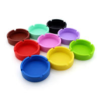 Ashtray De Silicona Resistente Al Calor Circular Portátil Para Fumar Al Aire Libre Creativo Funda Para Cigarrillos - details 3