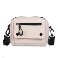 Bolso De Hombro Para Mujer Mini Estudiante Sencillo Pequeño Cruzado Casual Con Cierre De Cremallera Bolso De Mano De Lona - details 12