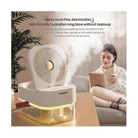 Nuevo humididiador, ventilador de Niebla, ventilador portátil, refrigerador de Aire, ventilador USB, ventilador de escritorio con Luz Nocturna, color Blanco de Verano - details 0