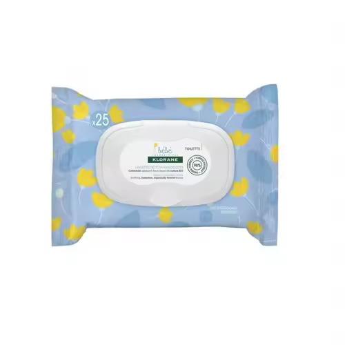Klorane Bebe Toallitas Paseo Cara y Manos 25 ud - 1