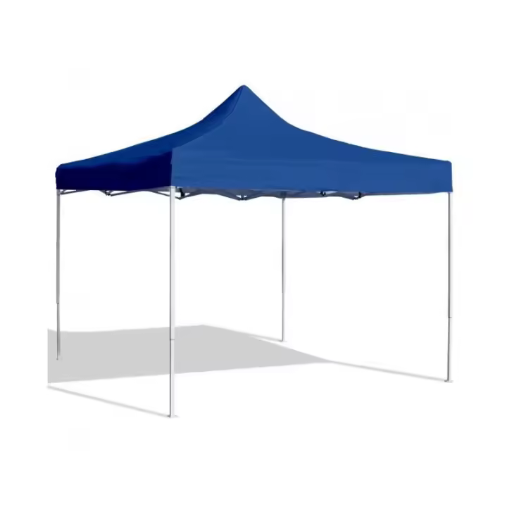 DESTELLO S.L. Carpa Plegable 3x3m Hierro Techo Azul - Fácil de Transportar | Montaje Rápido | Protección Solar - 1