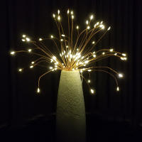 Decoraciones De Navidad Dandelion Fireworks Lamp Luces LED Cadena 200 LEDs Control Remoto 8 Modos Guirnalda De Navidad Multicolor - details 15