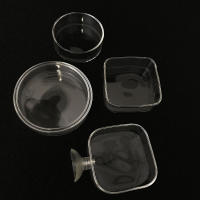 Tanque De Acuario Transparente Alimentador De Peces Y Camarones Círculo De Alimento De Vidrio Fleeting Para Sujeción En La Base - details 4
