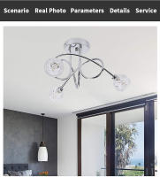 Lámpara De Araña Moderna Para Decoración Del Hogar Iluminación Simplicidad Para Dormitorio Comedor Y Sala De Estar Envío Directo - details 1