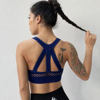Sujetador Deportivo Grande Para Mujeres Sin Costilla Transpirable Antichoque Para Gimnasio Y Yoga Con Cojinetes En Color Rosa Rojo Blanco Negro Azul Marino - details 8