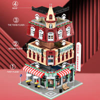 Bloques De Construcción Creativos En Esquina Para Café Y Vistas De La Ciudad Modelo De Edificios Tienda De Juguetes Micro Para Niños Y Adultos - details 1