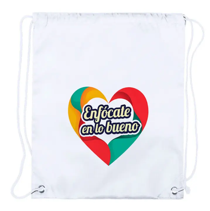 1 Mochila de cuerdas frase motivadora psicologia positiva positividad playa piscina picnic excursion - 1