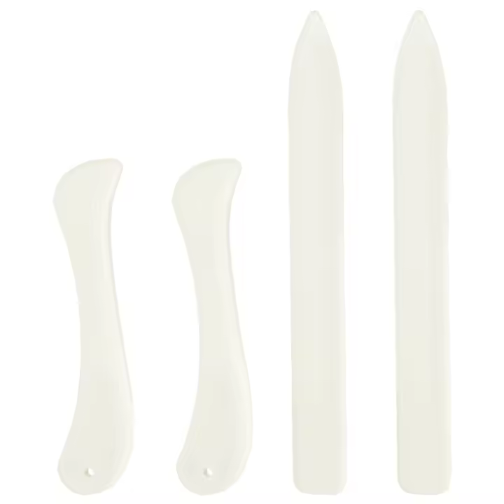 IMZAY 3/4/6 Pcs Ranas De Hueso Para Doblar Herramienta De Plegado Para Manualidades De Papel Cuero Y Encuadernación Set Profesional De Herramientas - 1