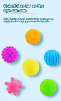 Juguete Sensorial Para Bebé Bolas Tactiles Con Ruidos Pelota De Toque Para Desarrollo Sensorial Infante Textura Suave Geométrica Inflable Musical - details 5