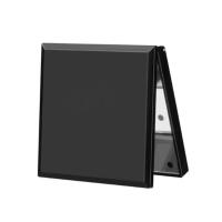 Espejo De Maquillaje Portátil Con Luz Y Aumento 1x 2x 6 LED Plegable De Viaje Pequeño Rosa Negro Blanco Espejo De Belleza - details 7