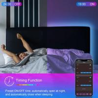 Tiras LED 5050 RGB De 1M/3M/5M Control Remoto Bluetooth APP Para Decoración De Fiesta Sala De Estar Dispositivo Inteligente LED Strip Lights - details 6