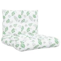 vidaXL Cojines para palés 2 unidades tela Oxford Color Azul y blanco,  Verde y rosa,  Blanco y verde y mas Cojín Decorativo de Asiento Cojines de muebles de salon - details 0