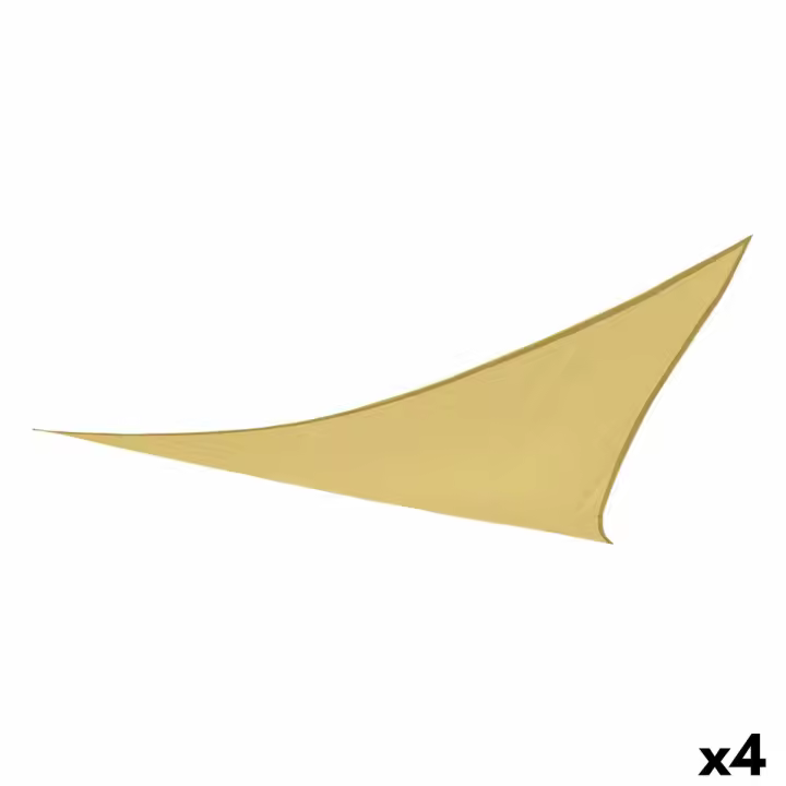 Velas de sombra Aktive Triangular Crema 500 x 500 cm (4 Unidades) - 1