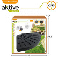 Base para sombrilla en poliresina Aktive Garden triangular - details 6
