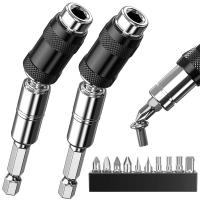 Soporte De Broca Giratorio Magnético 1/4" Hexagonal Para Espacios Tensos Con Punta De Broca Magnética Sujeta Broca Rápida Multifuncional De Acero Alloy - details 0