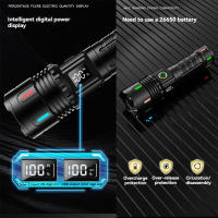 Linterna Táctica LED De Alta Potencia Recargable Con Luz Fuerte Lámpara Super Brillante Para Exterior Resistente Al Agua Con USB - details 4