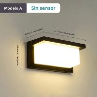 Lámpara de pared exterior LED impermeable IP66 con sensor Movimiento iluminación moderno para Porche Balcón Jardín - details 4