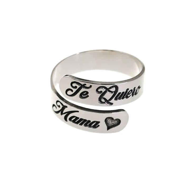 Anillo Mama Plata De Ley | Especial Día De La Madre Anillo