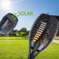 Lámpara Solar De 12 LED Con Llama Saltarina Impermeable Para Decoración De Jardín Exterior Patio Camino Luz De Piso - details 1