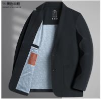 Chaqueta Occidental Sólida De Alta Calidad Para Hombre Moda Otoño Negocios Casual Talla M-4XL Abierta Por Encima Estilo Inteligente - details 16