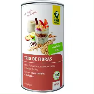 TRIO DE FIBRAS manzana+avena+lino 210gr. BIO VEGAN - 1