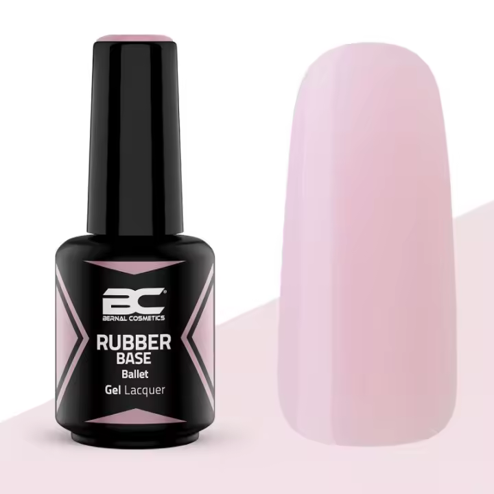 Rubber Base Ballet 15ml | Rosa Bebe Intenso | Esmaltes Semipermanentes | Bernal Cosmetics - 1